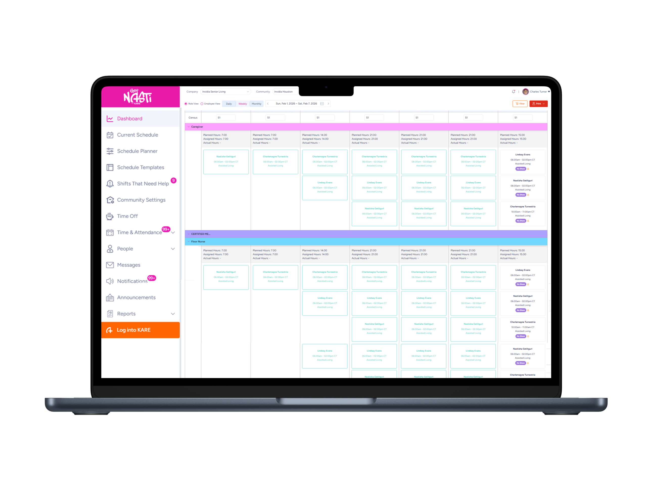 NASTi platform mockup